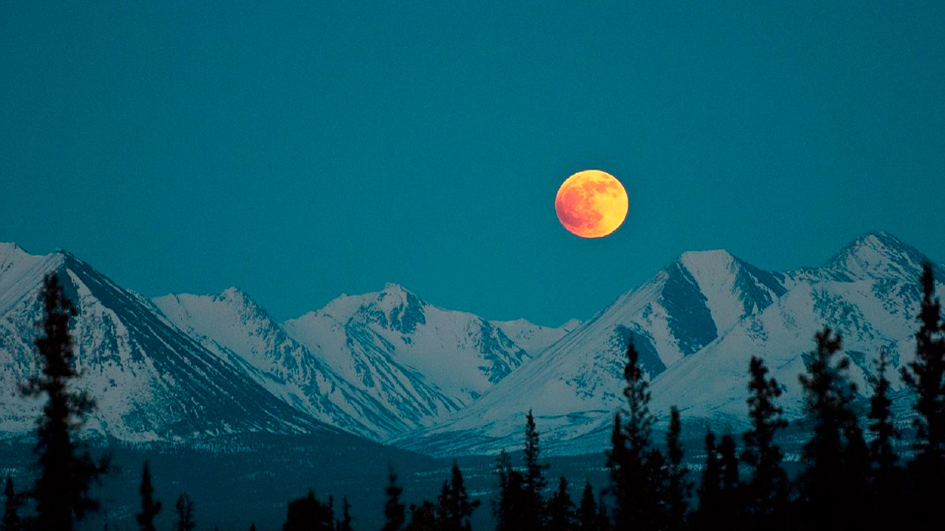 La belleza de la luna Luna-llena